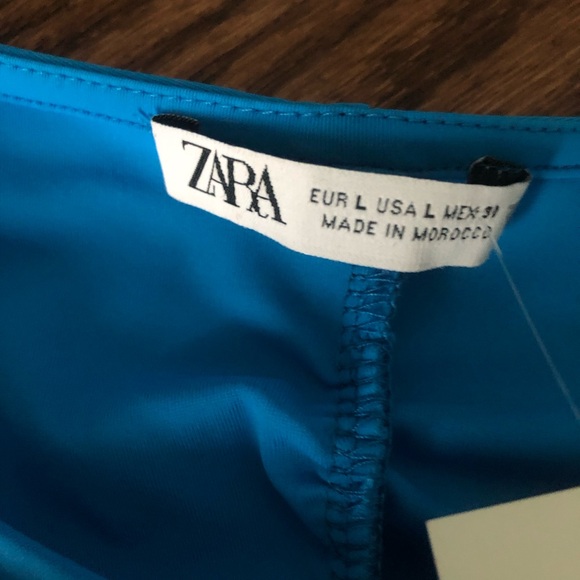 Zara Blue Stretchy Athletic Sleevless Tank Top - Picture 3 of 7